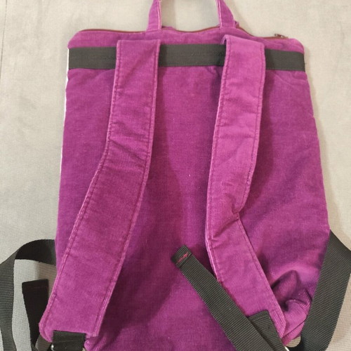Handmade backpack bag like new, multicolored