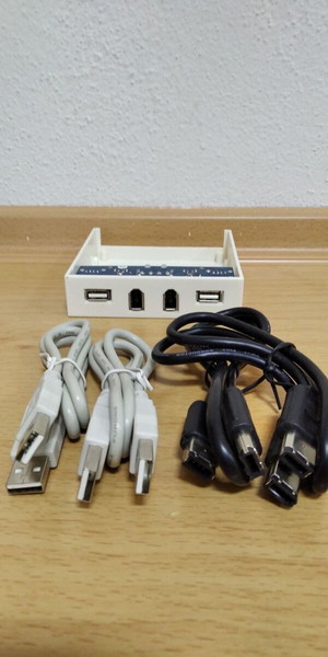 2x FireWire, 2x USB,  3.5 " Front Panel