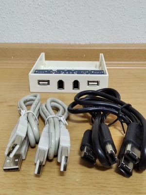 2x FireWire, 2x USB,  3.5 " Front Panel