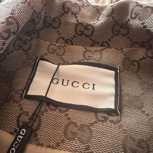 Gucci jacket with Swarovski crystals new with tag beige brown