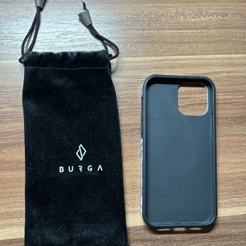 Burga Seven Seas iPhone 12 Pro case like new, designer ocean pattern