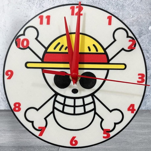 One Piece Straw Hat Pirates wall clock 25cm new analog