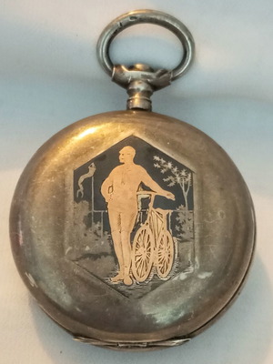 Silver case 800 for pocket watch like new, vintage, 39.3gr, 5cm diameter