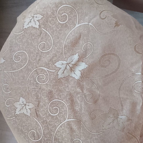 Curtain beige gold satin, 280x270 cm