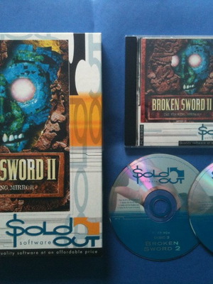 Broken Sword 2 μεταχειρισμένο PC adventure με 2 CDs και manual