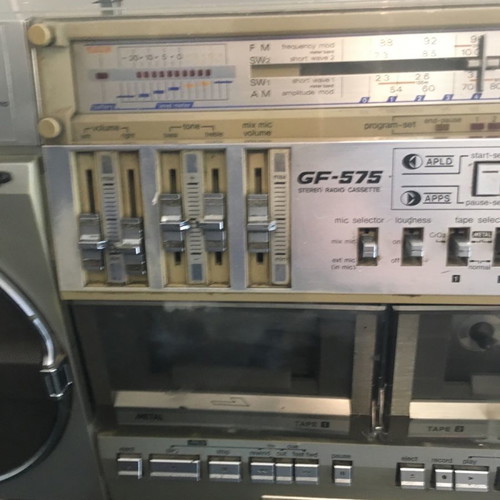 Sharp GF 575 Boombox 1980 used for parts