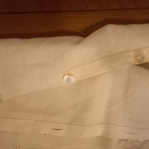 Handmade children's linen pillow 45x28