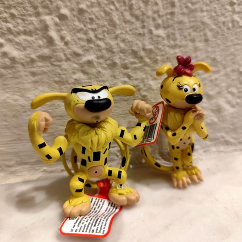 Marsupilami and Marsupilamina figures Plastoy new collectible set
