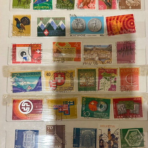 Stamp collection like new from 70s, 80s and 90s