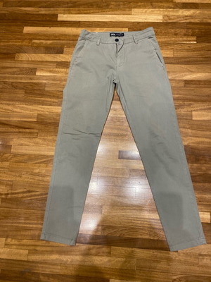 Zara pants like new, 2 pieces, gray and beige, size 38