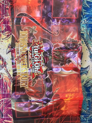 Yu-Gi-Oh TCG Playmat Dinosmasher’s Fury new from Structure Deck