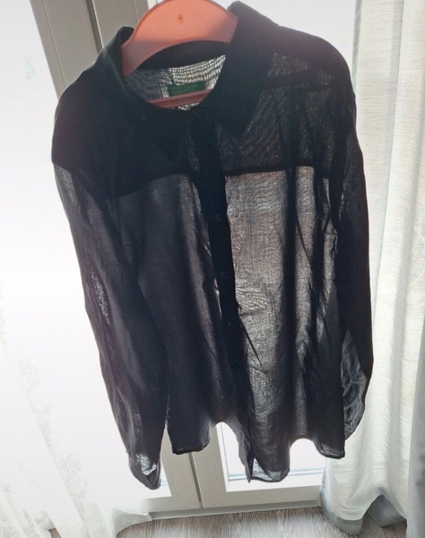 Πουκάμισο μαύρο benetton xs