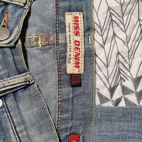 Miss Denim women's flared jeans size Small like new, blue