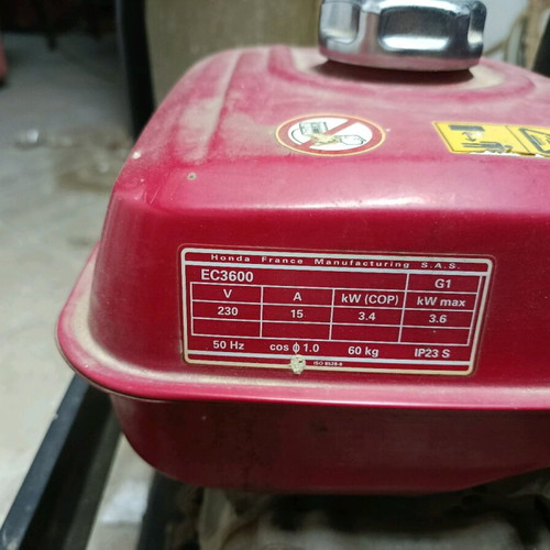 Honda EC 3600 Gasoline Generator like new