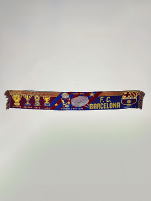 Scarf FC BARCELONA 90's single-sided - FC BARCELONA - 1.30cm x 0.20cm