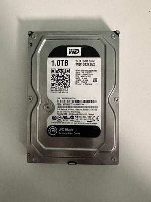 Western Digital Black 1TB HDD WD1003FZEX σαν καινούργιο, 3.5" SATA III 7200rpm