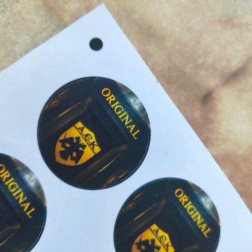 AEK Original stickers pack of 12, diameter 3 cm, like new