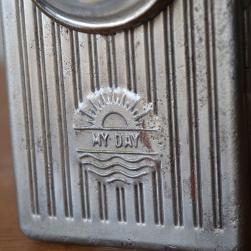 MY DAY vintage flashlight used 1950s–60s metal collectible