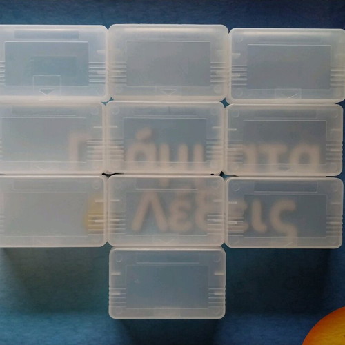 Set of 10 cases for GBA games like new