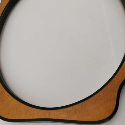 Oval wooden frame used, 1960 era