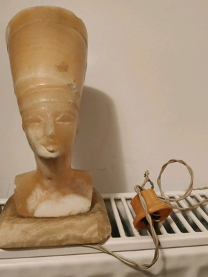 Nefertiti Queen statue used onyx with internal lighting
