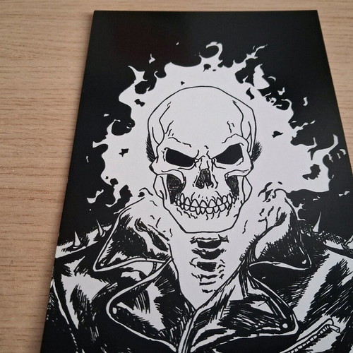 Art prints Ghost Rider and Luffy new, black and white