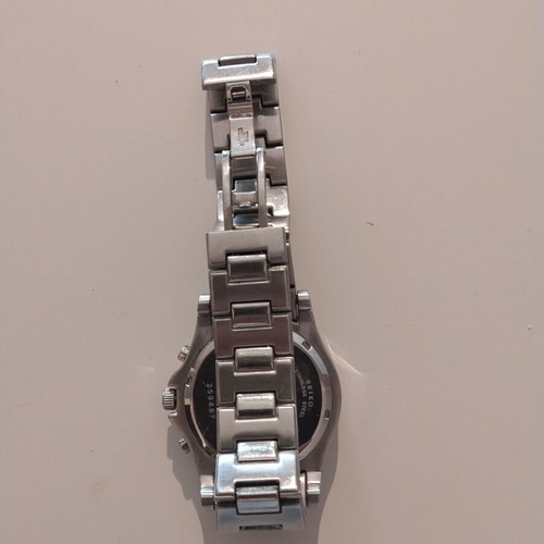 Seiko Premier Chronograph men's wristwatch used, silver