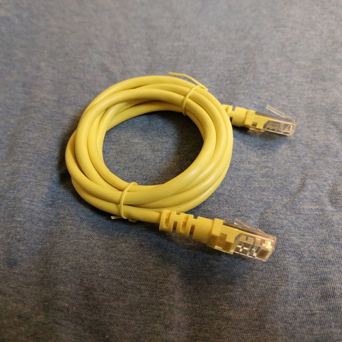 Ethernet cable new, yellow unused