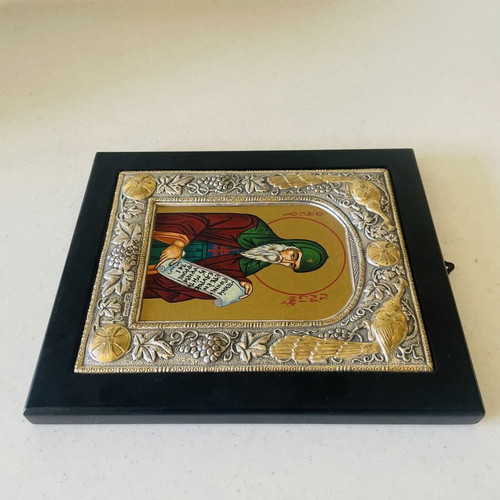 Final price 55 euros Silver icon 925 Saint Gerasimos