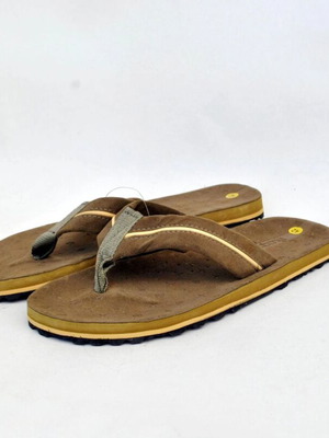 Billabong Vintage 90s Flip Flops size 42 like new, green/brown