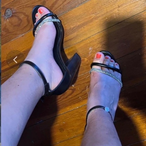 Melissa black sandals with rhinestones size 38 like new