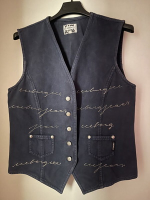 Iceberg Jeans vest top dark blue like new