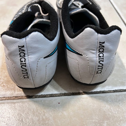 Nike football sports shoes used, size 31.5, gray and blue