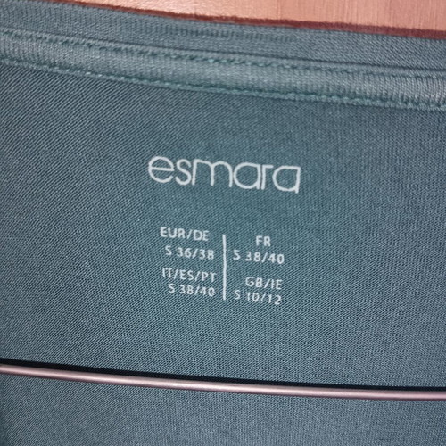 Esmara Long Sleeve Women's Blouse Size S Like New Green