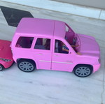 Barbie van and Cabrio car toy
