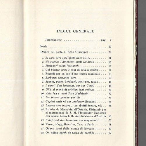 I Classici Rizzoli Carlo Porta Poesie book like new, 1966 edition, Italian