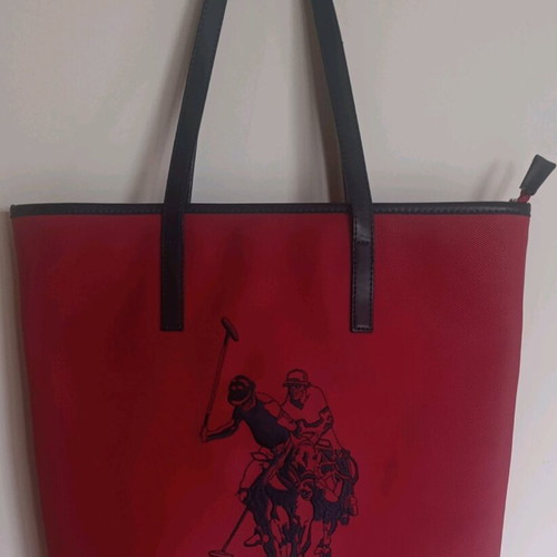 Polo Assn red handbag like new