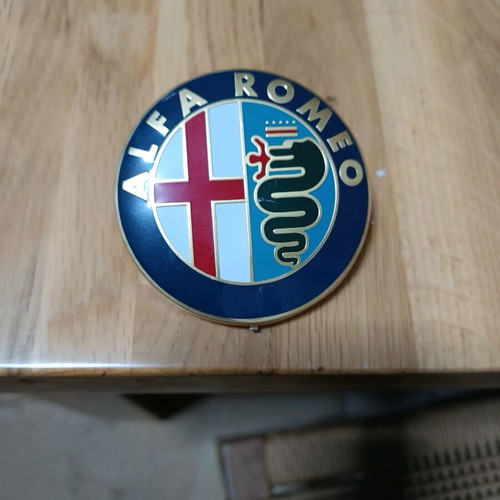 Alpha Romeo emblem used, in good condition