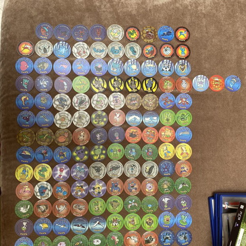 Pokemon Hoenn Tazos complete set used with rare Deoxys and Castform forms