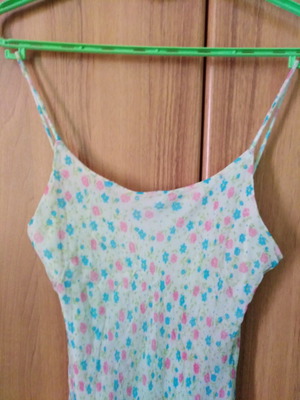 Provetto dress used, airy printed crinkle fabric, size XL