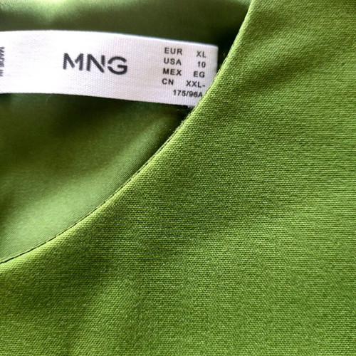 Midi office dress Mango new, size XL, green