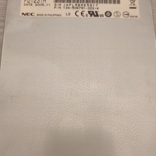 NEC FD1231H 3.5-inch internal floppy disk drive like new