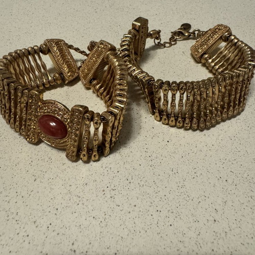 Zara bracelets set like new, gold color