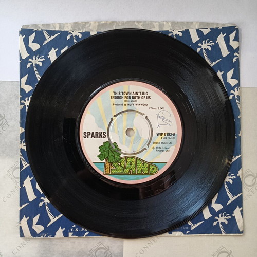 7" Single Sparks This Town Ain't Big Enough used, rock