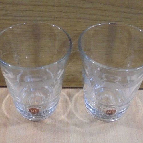 Jameson Irish Whiskey set of two promotional glasses used