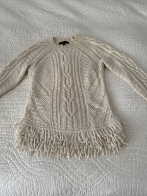 Banana Republic wool sweater used white XS