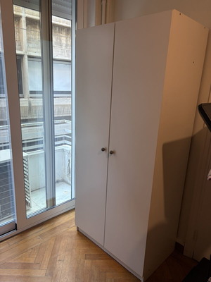 White clothing wardrobe 80x51x180 cm