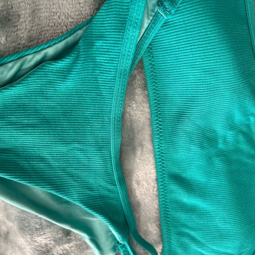 One-shoulder bikini like new, turquoise, size S