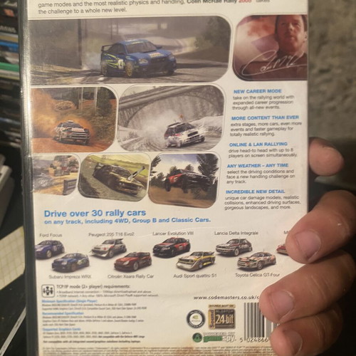 Colin McRae Rally 2005 PC game, good condition