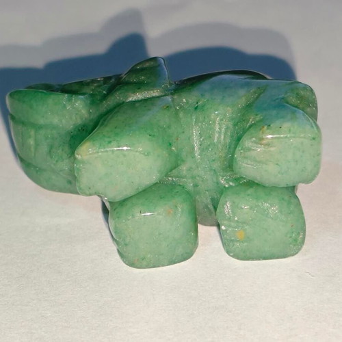 Handmade Elephant Figurine Green Aventurine 3cm like new